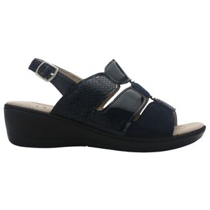 Sandalia Mujer Casual Azul Marino Chalada Lupe-85